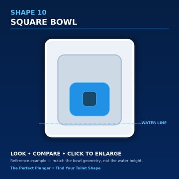 Shape 10 — Square Bowl toilet bowl