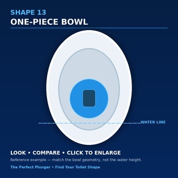 Shape 13 — One-Piece Bowl toilet bowl